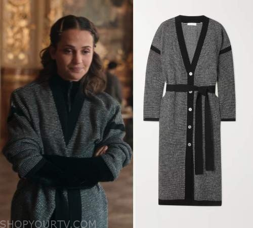 Color Black Zip Dress worn by Mira (Alicia Vikander) as seen in Irma Vep TV  series outfits (Season 1)