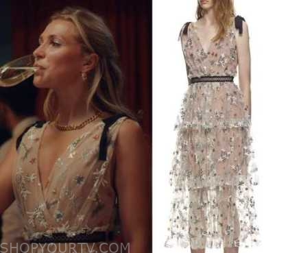 Made in Chelsea: Season 23 Episode 10 Mesh Star Embroidered Dress ...