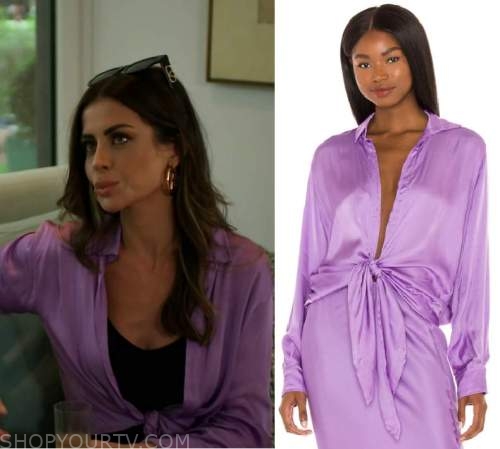 Real Housewives of Dubai: Season 1 Episode 1 Nina's Purple Silk Tie ...