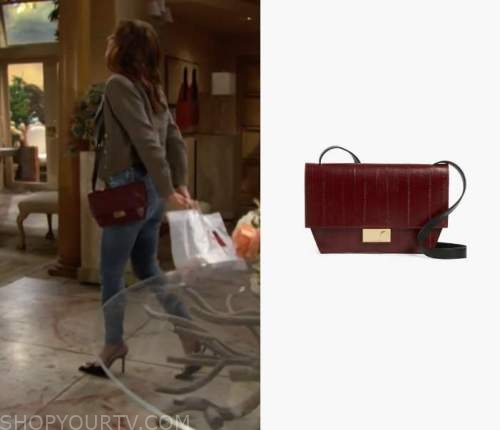 Bold and the Beautiful: June 2022 Taylor's Brown/Red Crossbody Bag ...