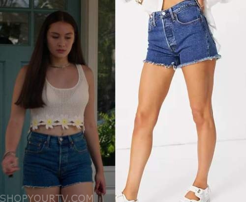 WornOnTV: Belly's green strapless top and denim shorts on The Summer I  Turned Pretty, Lola Tung