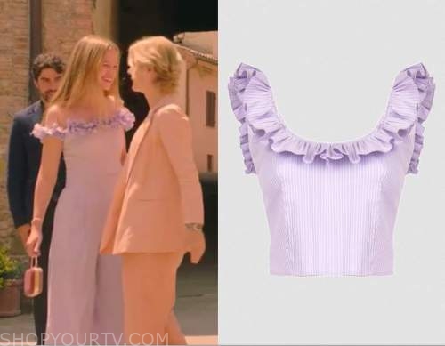 Signora Volpe: Season 1 Episode 1 Alice's Lavender Ruffled Top