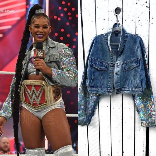 BRING-IT SEQUIN DENIM JACKET | AZALEA WANG