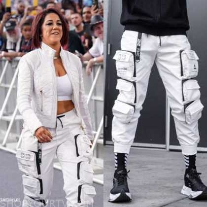 WWE Pay-Per-View Summerslam: July 2022 Bayley's White Cargo Pants