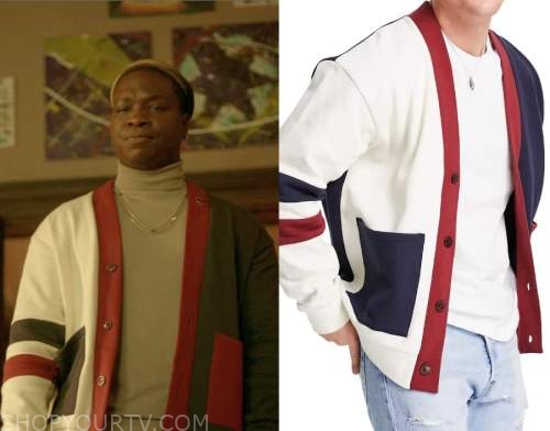 Legacies: Season 4 Episode 18 Kaleb's Color Block Cardigan | Shop Your TV