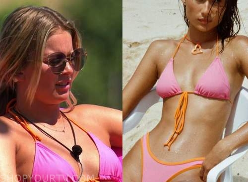 Love Island (UK): Season 8 Episode 40 Tasha's Orange & Pink Bikini