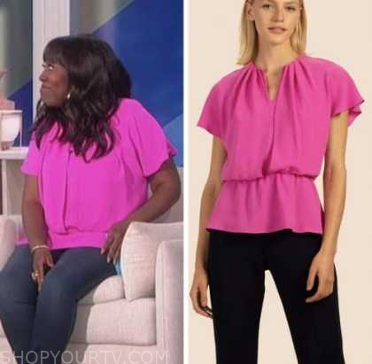 The Talk: June 2022 Sheryl Underwood's Hot Pink Top | Fashion, Clothes ...