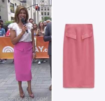 The Today Show: July 2022 Hoda Kotb's Pink Pencil Skirt | Shop Your TV