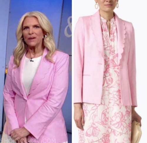 Fox and Friends: July 2022 Janice Dean's Pink Scallop Blazer | Shop Your TV