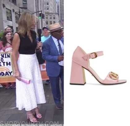 The Today Show: July 2022 Savannah Guthrie's Pink Sandals Heels ...