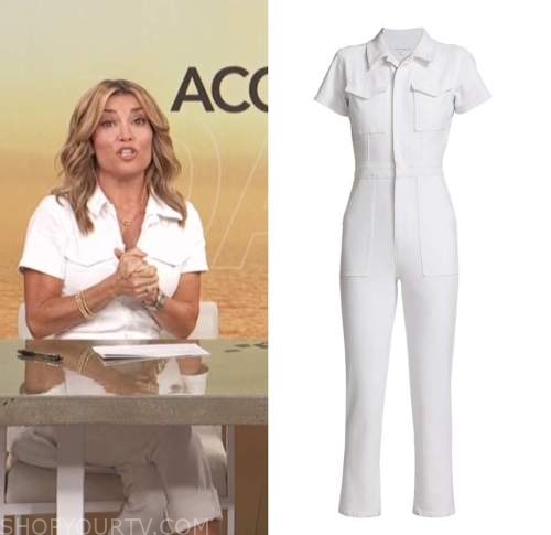 Access Daily: July 2022 Kit Hoover's White Jumpsuit | Shop Your TV