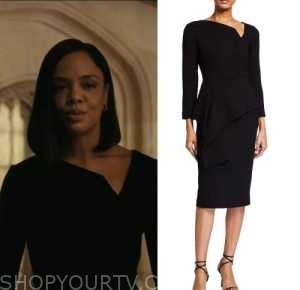 Westworld: Season 4 Episode 2 Black Asymmetric Neck Dress | Shop Your TV