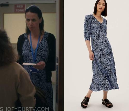 Breeders: Season 3 Episode 3 Ally's Grey Leopard Print Coat | Shop Your TV