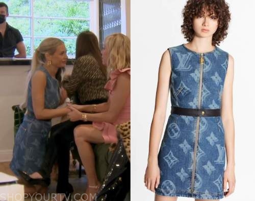 WornOnTV: Dorit's brown monogram print dress and coat on The Real