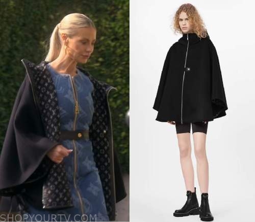 Real Housewives of Beverly Hills: Season 11 Episode 19 Dorit's Black LV  Logo Coat