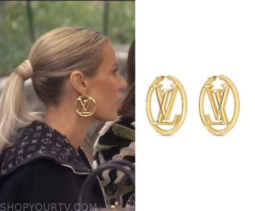 Real Housewives of Beverly Hills: Season 12 Episode 9/10 Dorit's Gold LV  Hoop Earrings