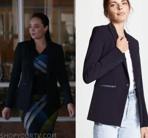 Animal Kingdom: Season 6 Episode 5 Navy Zip Pocket Blazer | Shop Your TV