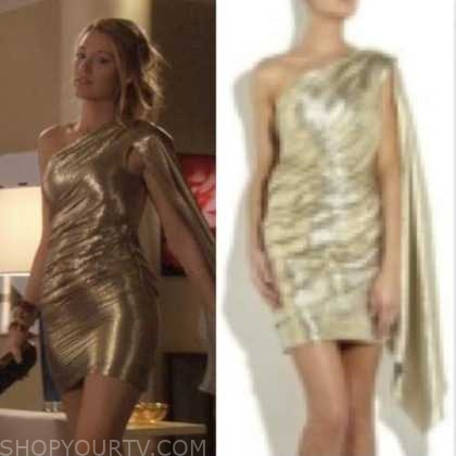 Gossip Girl: Season 3 Episode 5 Serena's Dark Blue dress