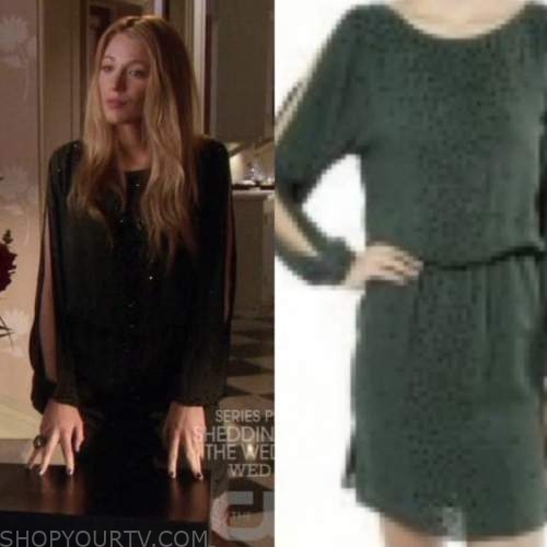 Serena van der woodsen hotsell green dress