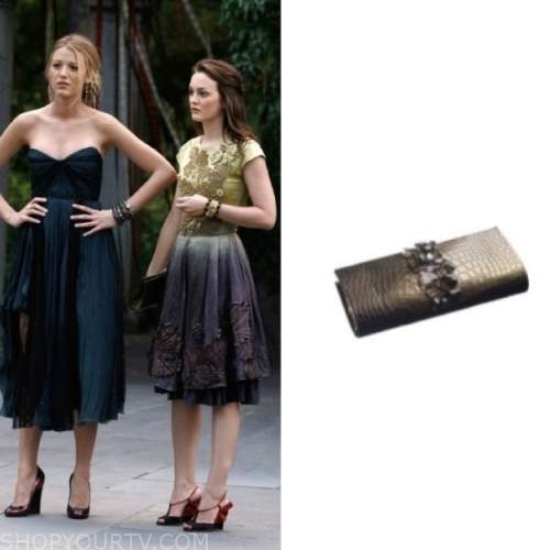 Gossip Girl: Season 3 Episode 5 Serena's Dark Blue dress