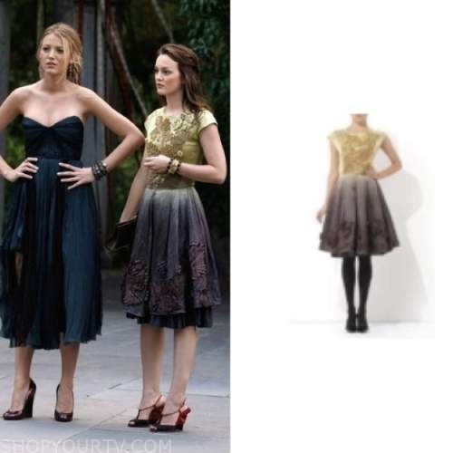 Gossip Girl: Season 3 Episode 5 Serena's Dark Blue dress