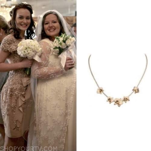 Gossip Girl Season 3 Episode 18 Blair s Gold flower necklace