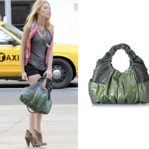 Gossip Girl: Season 3 Episode 2 Serena's two toned croc bag