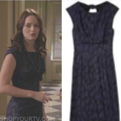 Gossip Girl: Season 3 Episode 11 Blair's Navy floral dress