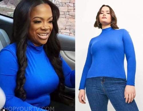 Sheree's pink teddy wrap top on The Real Housewives of Atlanta