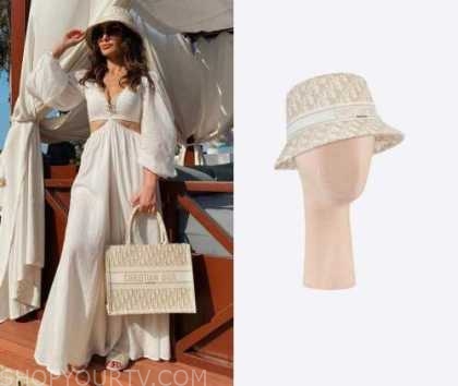 WornOnTV: Nina's Dior logo bucket hat on The Real Housewives of Dubai, Nina Ali