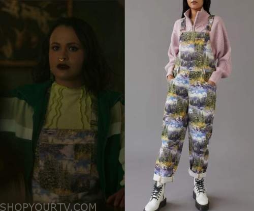 Motherland Fort Salem: Season 3 Episode 6 Scenic Print Denim Overalls ...