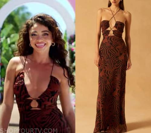 Love Island USA Season 4 Episode 19 Sarah s Strappy Neck Dress