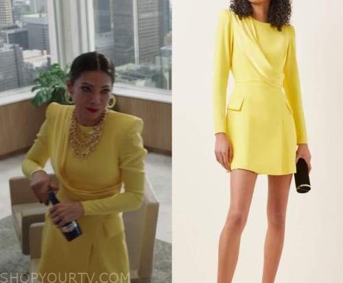 She-Hulk Attorney at Law: Season 1 Episode 2 Nikki's Yellow Mini Dress ...