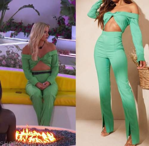 Fira Green Two-Piece Jumpsuit