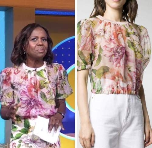 WornOnTV: Deborah's chain print tie neck blouse on Good Morning America, Deborah Roberts