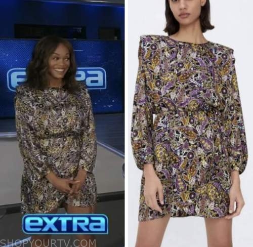 Extra: August 2022 Rachel Lindsay's Paisley Dress | Shop Your TV