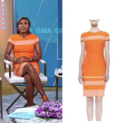 Good Morning America: August 2022 Robin Roberts's Orange Dress ...