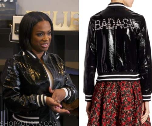 Real Housewives of Atlanta: Season 14 Episode 16 Sheree's LV Brown Snap  Button Back Mockneck Sweater