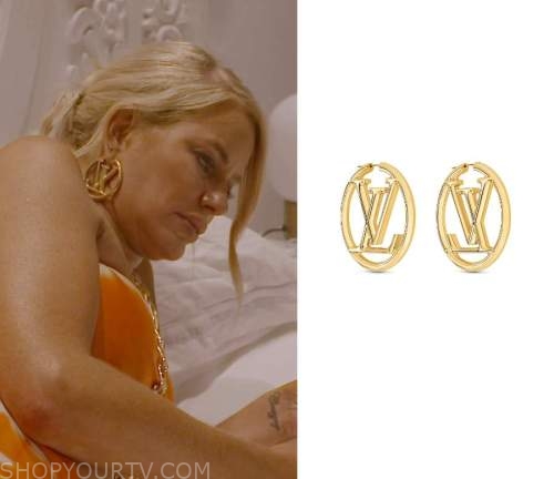 Louis Vuitton Louise Hoop GM Earrings worn by Caroline Stanbury as