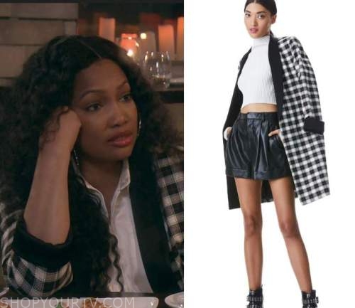 Garcelle Beauvais' White Fur Trim Cardigan