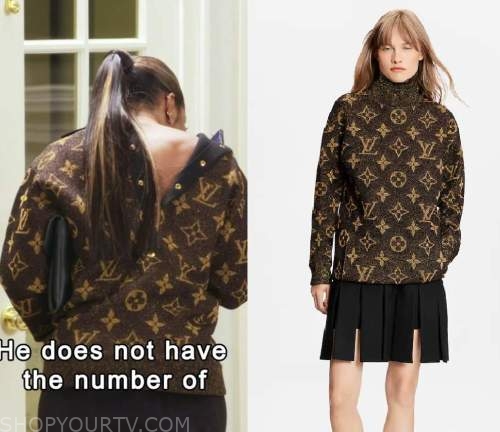 WornOnTV: Sheree's monogram print sweater on The Real Housewives