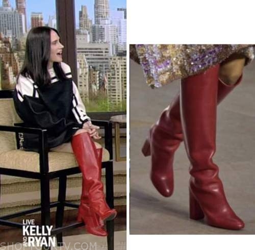 Jennifer Connelly Puts Slick Edge On Formal Dress With Boots for 'GMA' –  Footwear News