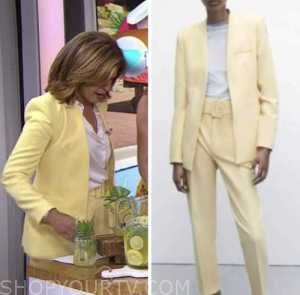 The Today Show: September 2022 Hoda Kotb's Pastel Yellow Blazer and ...