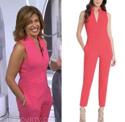 The Today Show: September 2022 Hoda Kotb's Pink Sleeveless Jumpsuit ...