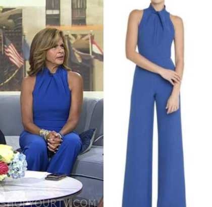 The Today Show: September 2022 Hoda Kotb's Blue Mock Neck Jumpsuit ...