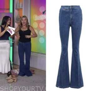 The Today Show: September 2022 Jenna Bush Hager's Dark Wash Denim Flare ...