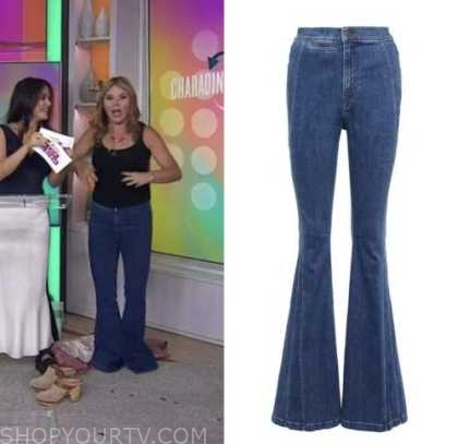 The Today Show: September 2022 Jenna Bush Hager's Dark Wash Denim Flare ...