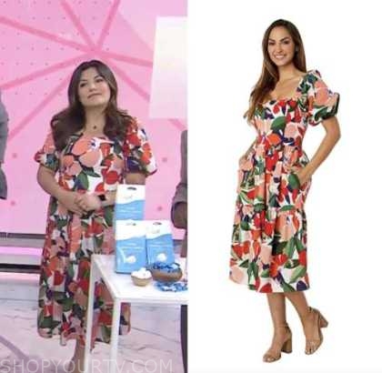 The Today Show: September 2022 Adrianna Barrionuevo Brach's Floral Midi ...