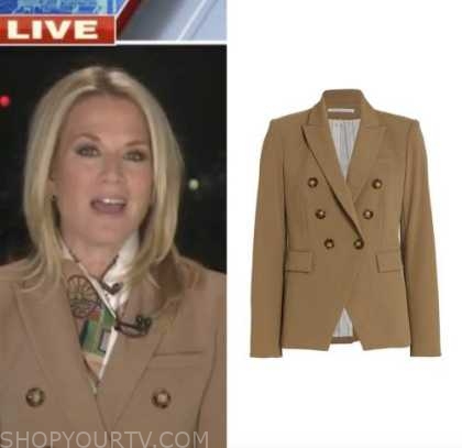 The Story: September 2022 Martha MacCallum's Tan Double Breasted Blazer ...