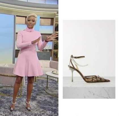 Tamron Hall Show: September 2022 Tamron Hall's Black Embellished Heels ...